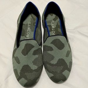 Rothy’s camouflage loafer. Size 10.5.